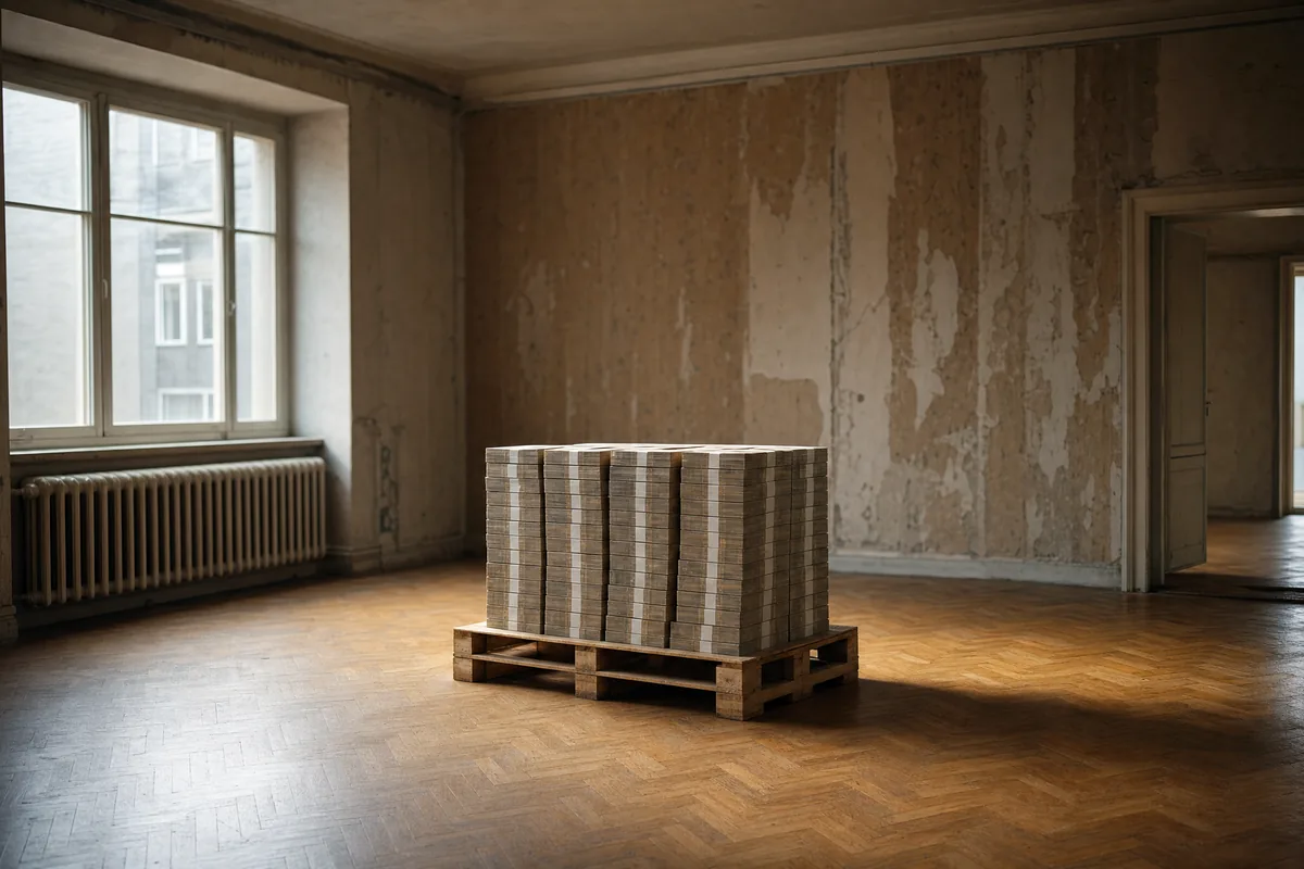 Sanierungsbedürftige Altbauwohnung mit einer Palette Bargeld – Direktankauf durch die CE Immo Group