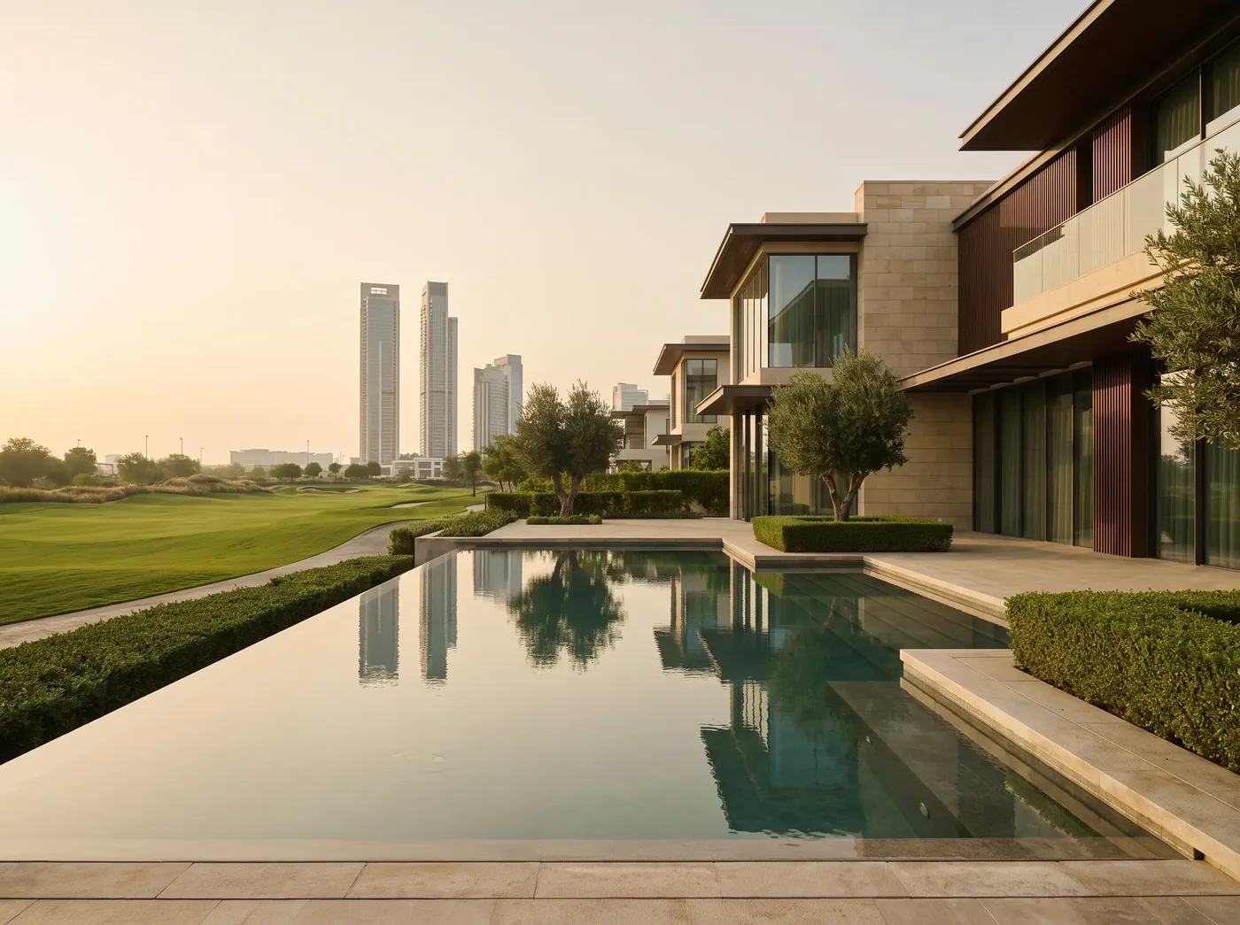 Villa mit Pool am Golfplatz in Dubai Hills Estate